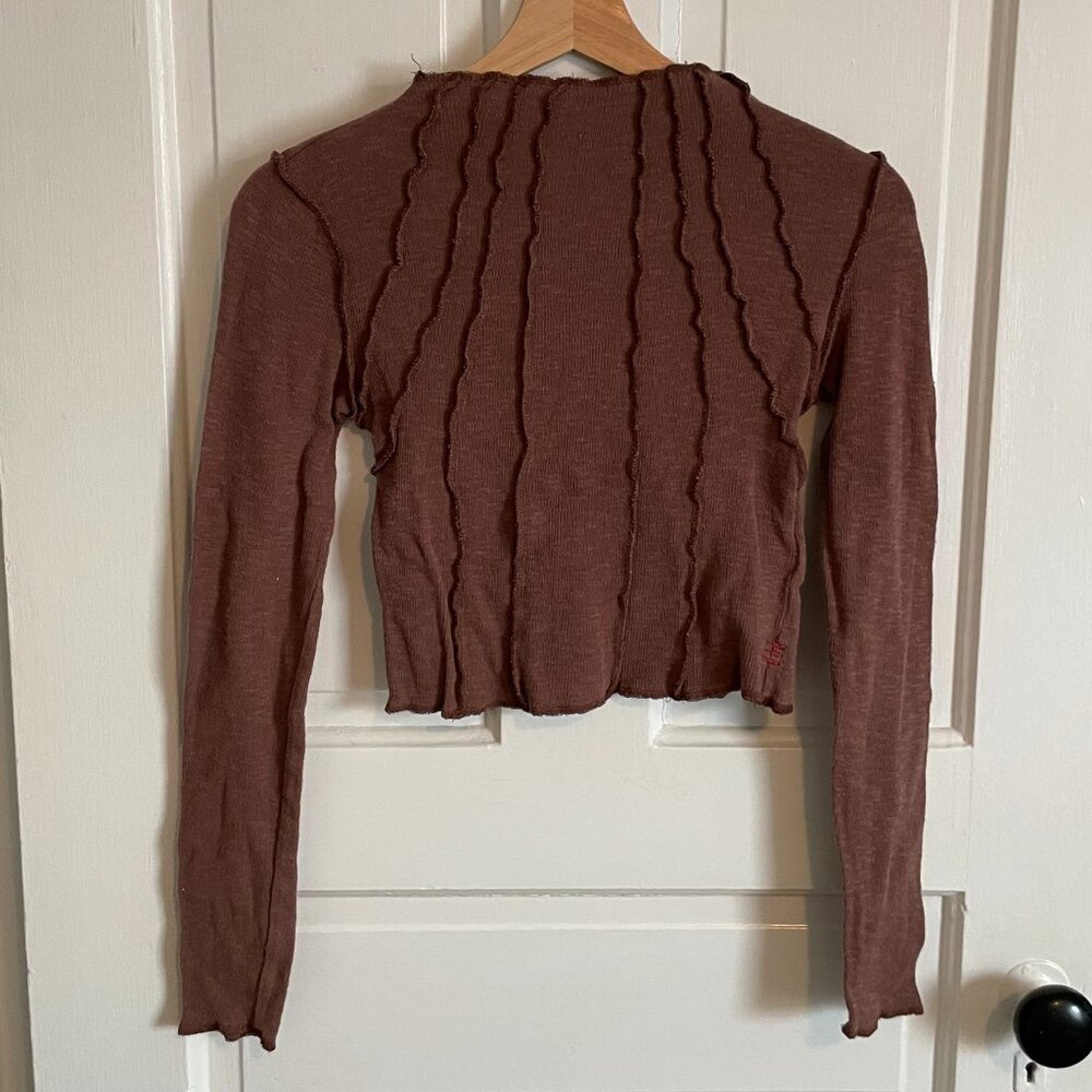Urban Outfitters | BDG Sunray Seamed Mock Neck Shirt